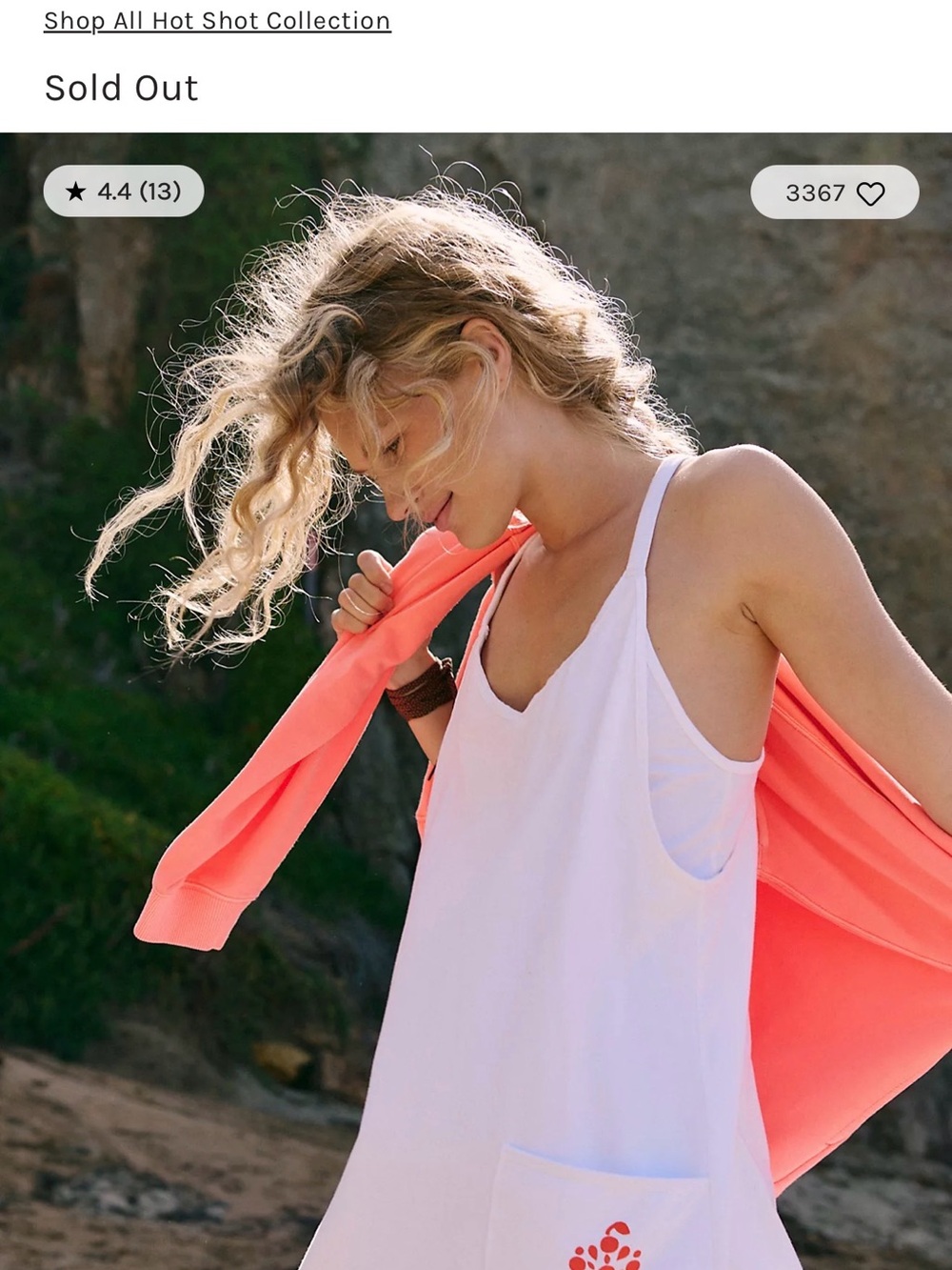 SOLD OUT**Free People Hotshot Logo Mini Dress Size L